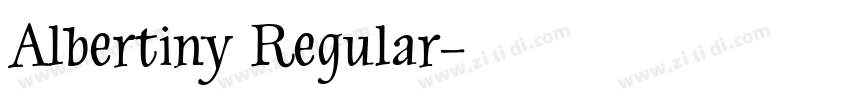 Albertiny Regular字体转换